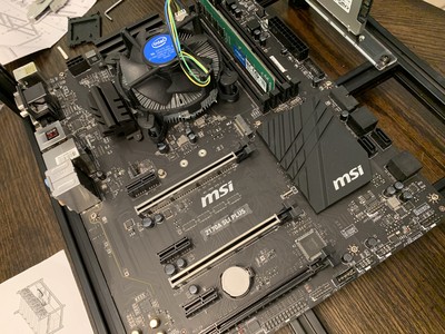 Motherboard closeup